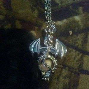 Dragon with pearl necklace
